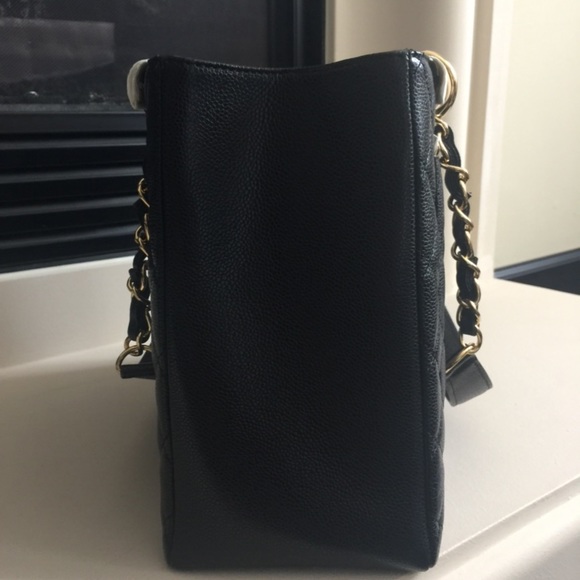 Chanel Caviar Grand Shoppers Tote GST gold HW - Picture 6 of 8